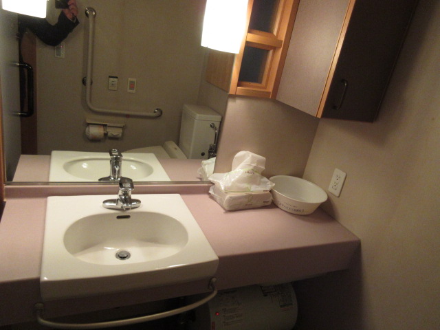 居室のトイレの横に洗面が付いています